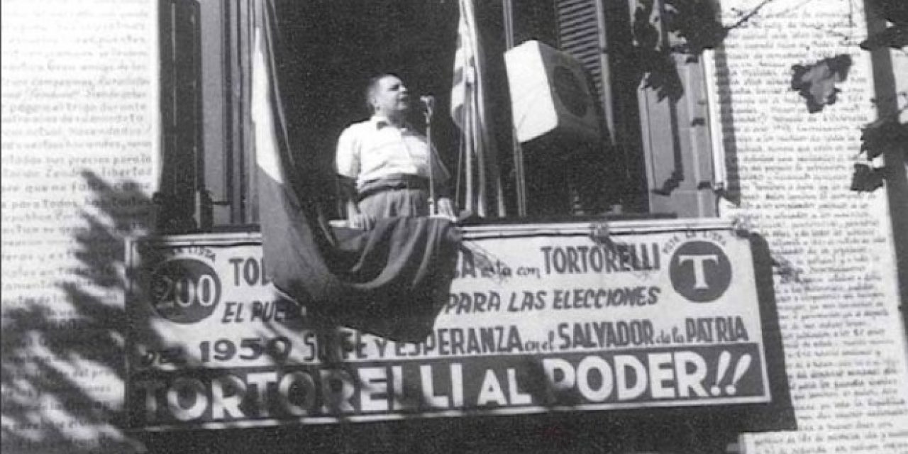 Domingo Tortorelli: el balcón y sus promesas; Antonio Fadol: candidato de patines y tiza azul