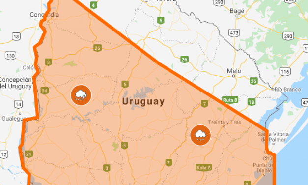 Alerta naranja para gran parte del territorio nacional por tormentas y lluvias