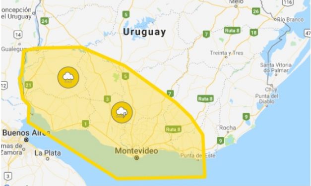 Rige alerta amarilla por tormentas fuertes y lluvias intensas para once departamentos