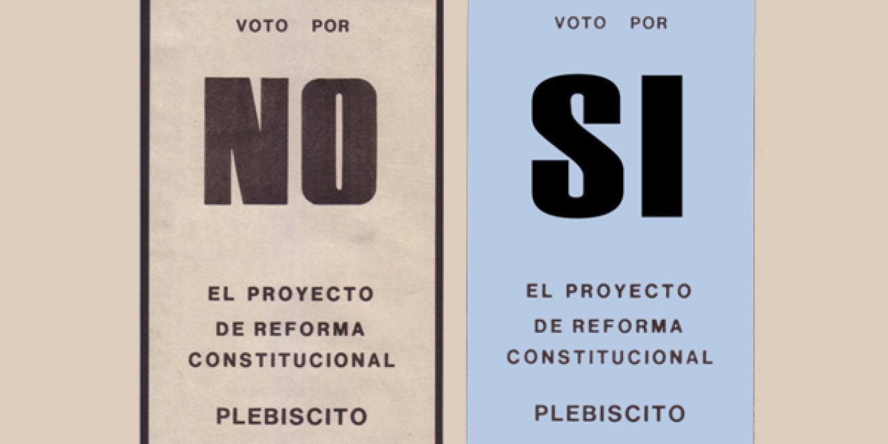 Elecciones en la memoria: «El Plebiscito del 80 y el triunfo del ‘NO'»