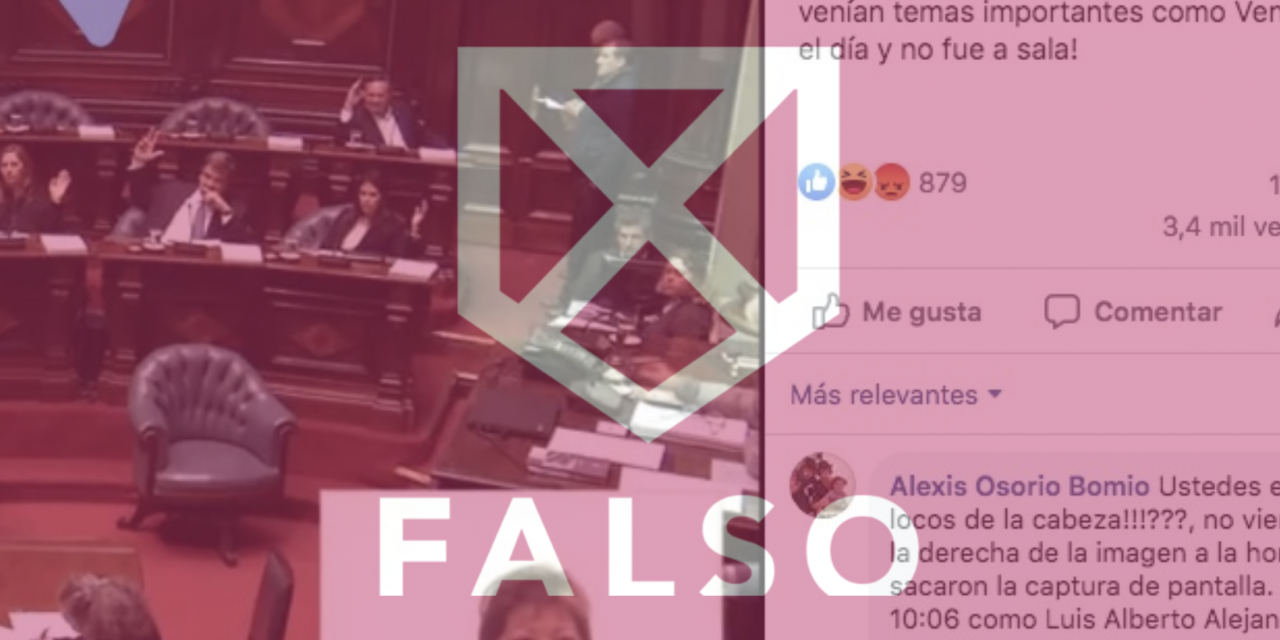 Es falso que Lacalle Pou faltó al debate sobre Venezuela en el Parlamento