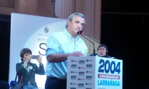 Larrañaga fue crítico con INDDHH y de la Udelar por pronunciarse en contra de Vivir Sin Miedo