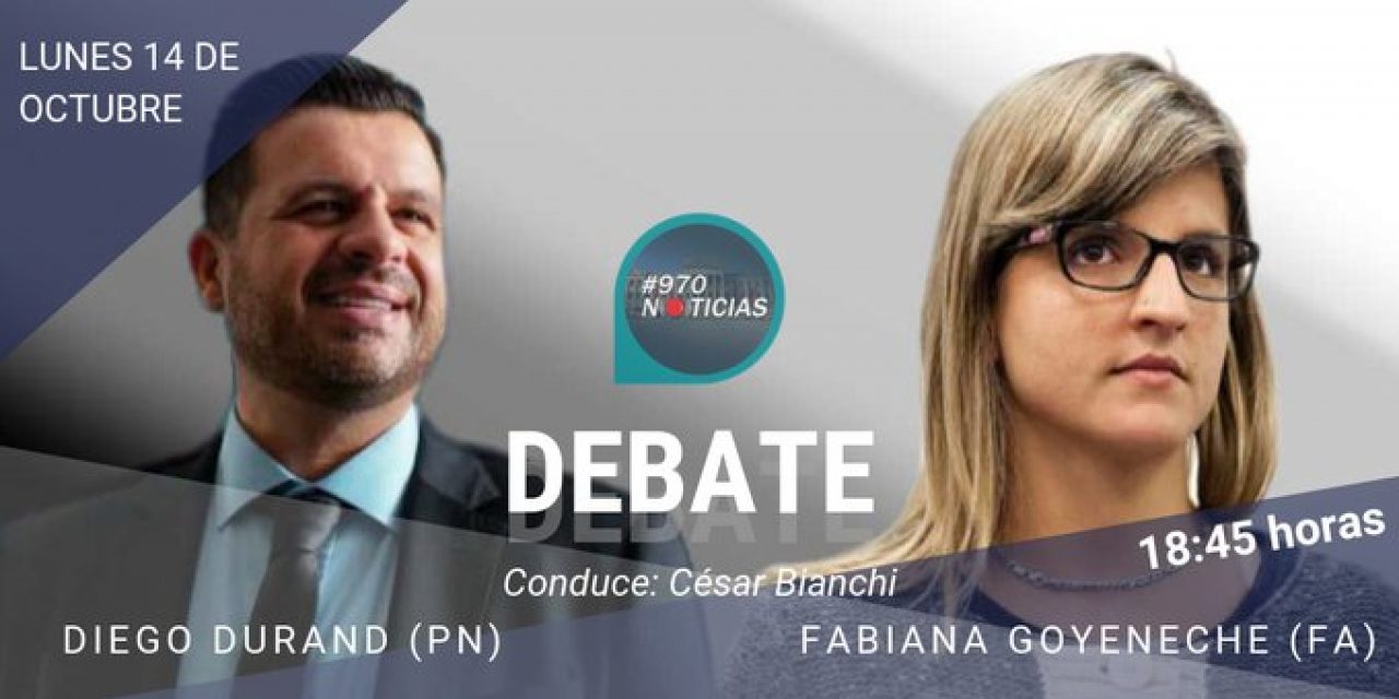Este lunes a las 18:50 horas debaten los candidatos a diputados Goyeneche y Durand