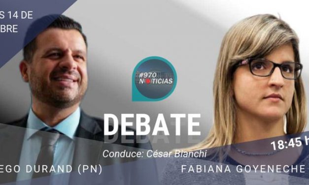 Este lunes a las 18:50 horas debaten los candidatos a diputados Goyeneche y Durand