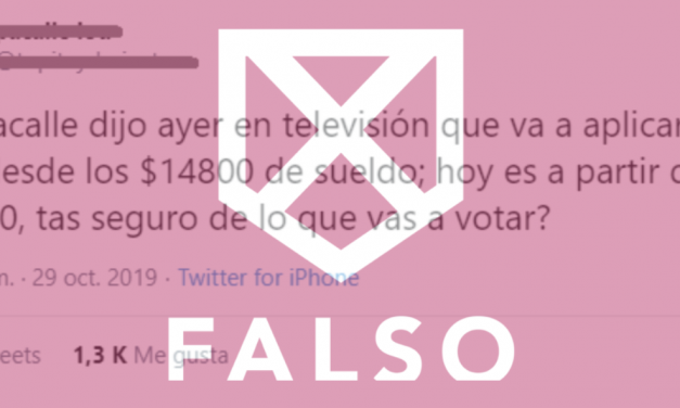 Es falso que Lacalle Pou haya dicho que aumentará el IRPF si es presidente