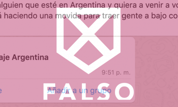 Falso: Mensaje que convoca a uruguayos en Argentina a hablar con el FA para votar en balotaje