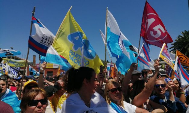 Varios referentes de la oposición acompañaron el acto de Lacalle Pou Argimón en Montevideo