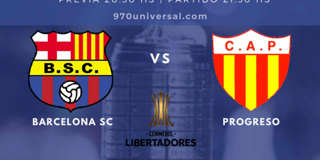Barcelona SC y Progreso se enfrentan nuevamente por Copa Libertadores
