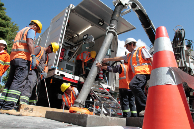 Nueva tecnología para reparar la Red Arteaga de saneamiento