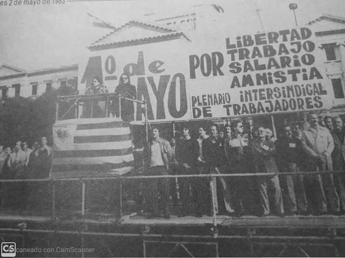 La historia del 1ero de mayo en Uruguay: La importancia del acto del 1983 y cómo se celebró cuando no podía festejarse