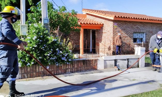 San José: continúa la desinfección de calles, entorno de residenciales y ollas populares