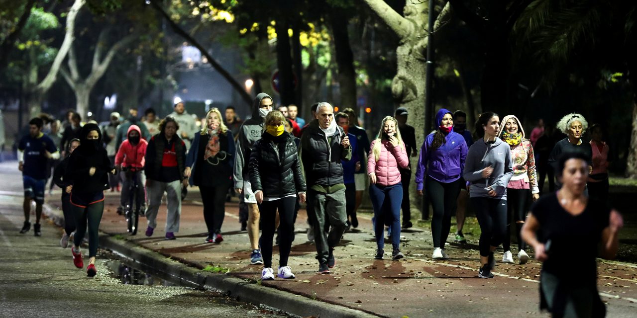 Los corredores salieron a pesar del frío en Buenos Aires