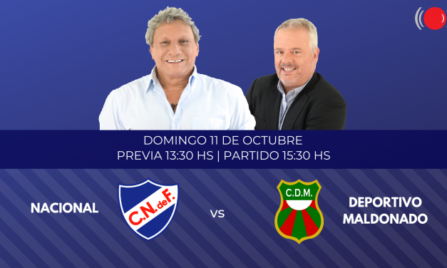 Nacional y Deportivo Maldonado se enfrentan por el Torneo Apertura