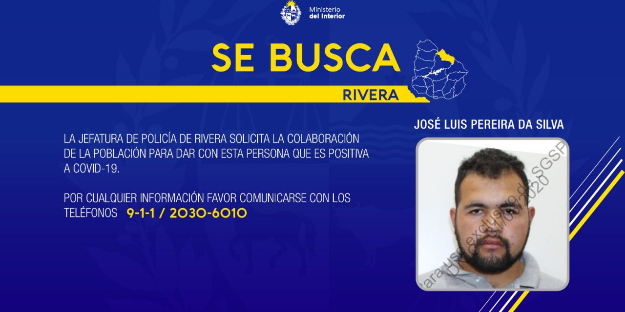 Policía de Rivera busca a ciudadano brasileño que brindó datos falsos en test de Covid-19