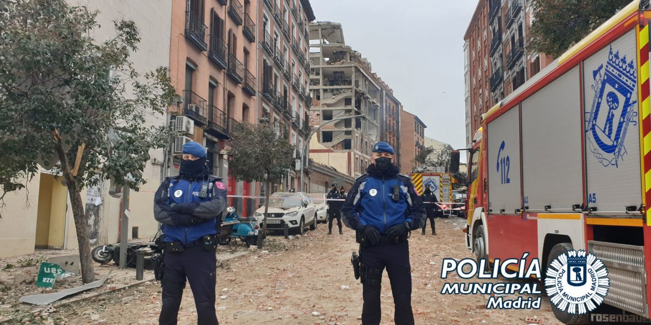 Fuerte explosión destroza un edificio en pleno centro de Madrid y deja el saldo de dos fallecidos