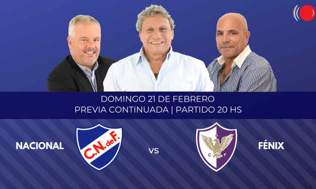 Nacional contra Fénix por la novena fecha del Torneo Clausura