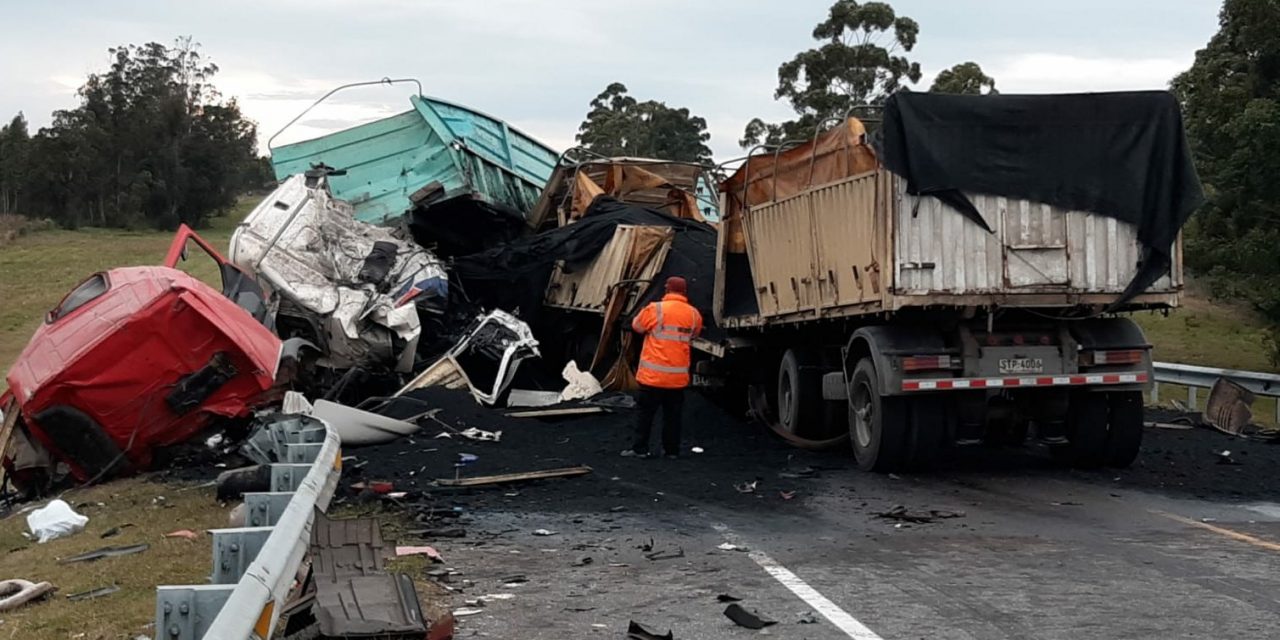 Dos camioneros fallecieron tras chocar de frente en ruta 8