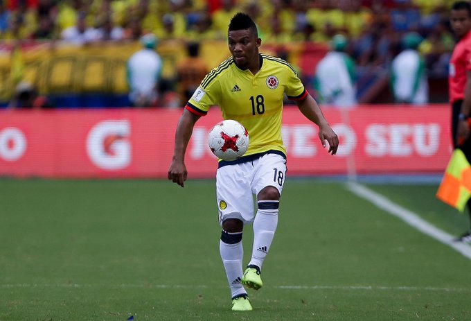 Colombia convocó a Fabra para la Copa