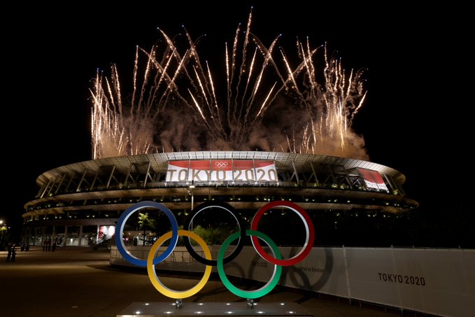 Se está celebrando la ceremonia inaugural de los Juegos Olímpicos