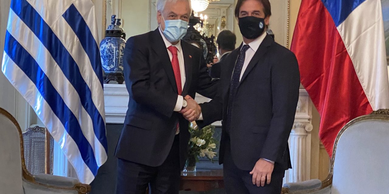 Lacalle Pou y el presidente chileno Piñera ya están reunidos en Suárez y Reyes