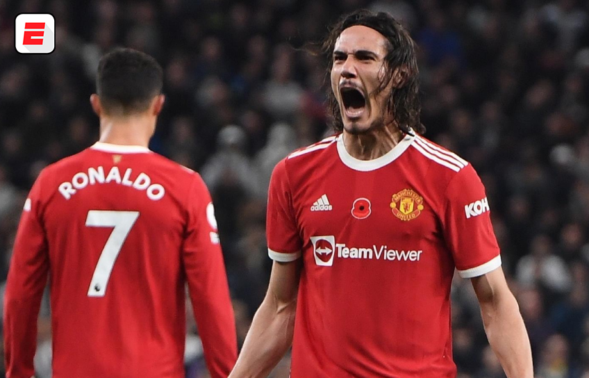 Gol de Cavani que volvió a ser titular y victoria del United