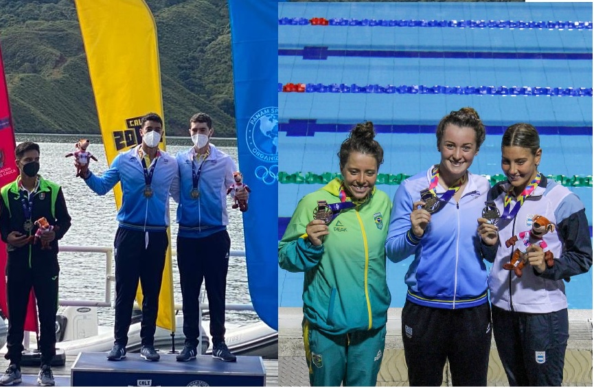 Medallas de oro en remo y natación para Uruguay