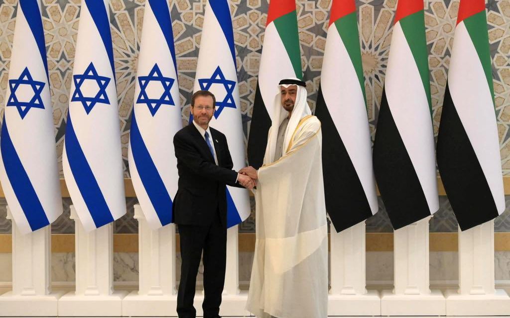 Un presidente israelí visita Emiratos Árabes Unidos por primera vez en la historia