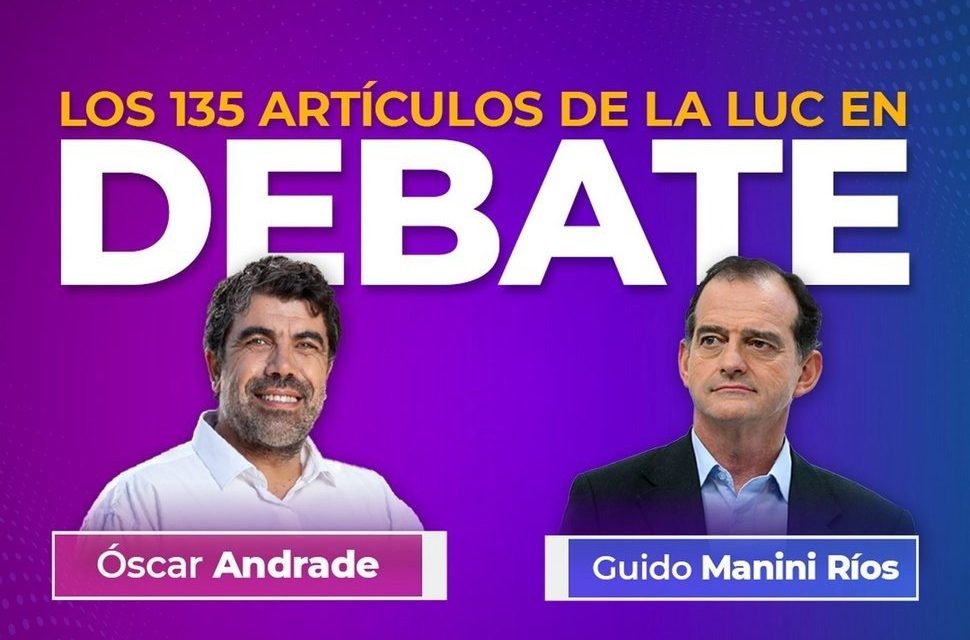 Debate en el interior del país, Manini y Andrade frente a frente