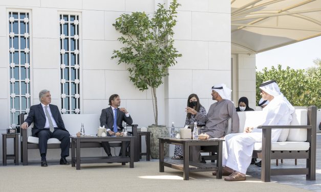 Lacalle Pou se reunió con el príncipe heredero de Abu Dhabi