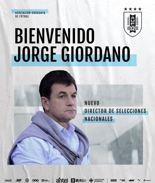 Jorge Giordano, oficialmente director de selecciones nacionales
