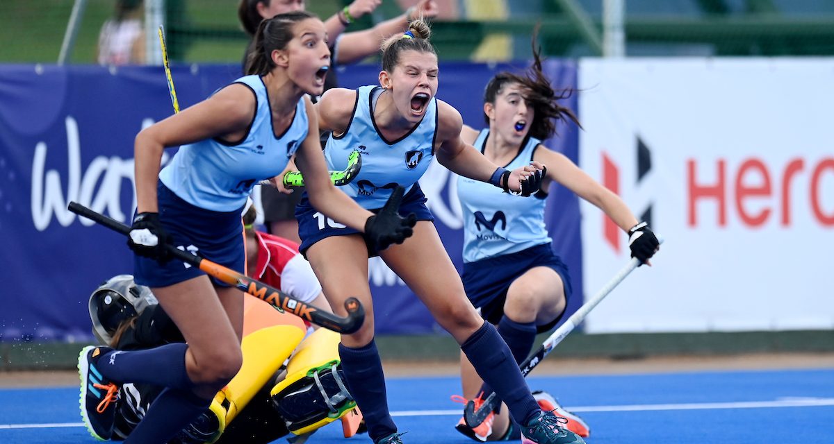 La selección junior de hockey femenino logró su primera victoria mundialista