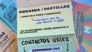 Polémica en Argentina por folleto que recomienda «Cocaína, tomá poquito”
