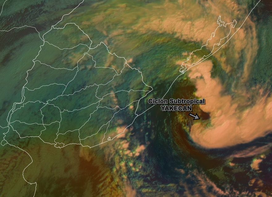El ciclón subtropical ya está sobre aguas brasileñas