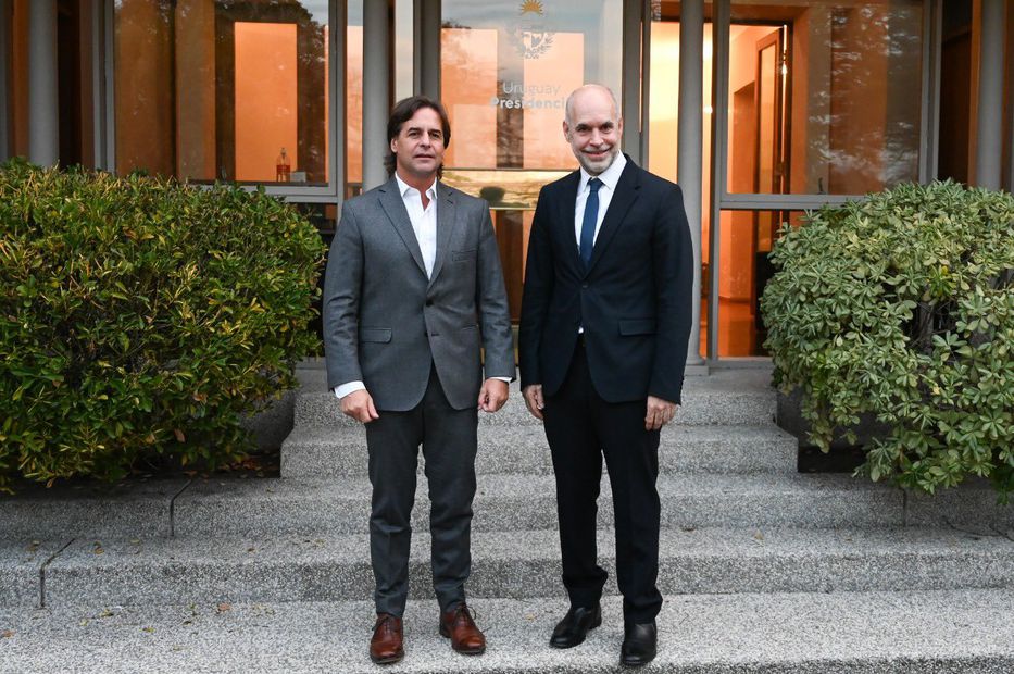 Lacalle Pou se reunió con el jefe de Gobierno porteño por un Mercosur «dinámico y moderno»