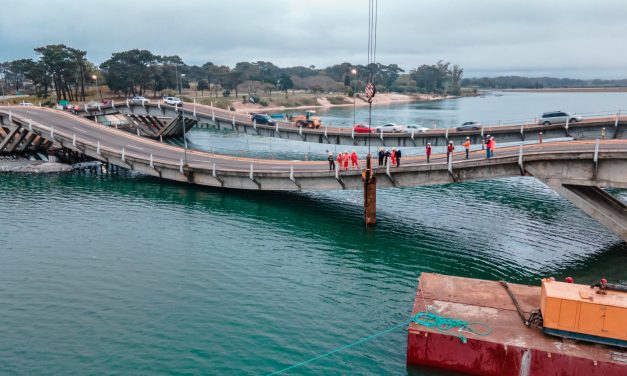 Avanza la reparación del Puente de la Barra de Maldonado