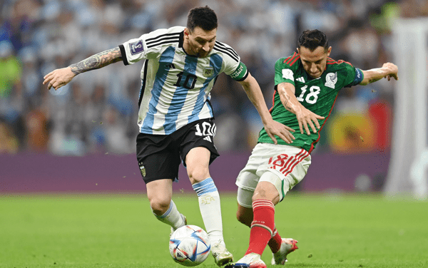 Argentina se recupera y le ganó 2 a 0 a México