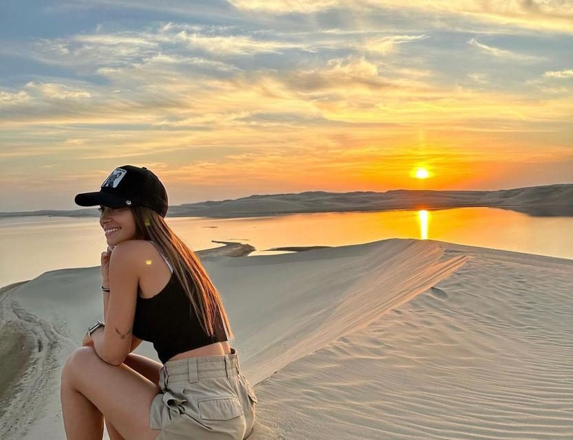 Antonela y Sofia Balbi en el desierto de Qatar: el paseo que es tendencia en el Mundial y que disfrutaron las familias de Suárez y Messi