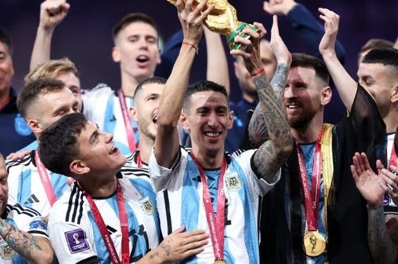 La emoción de los jugadores argentinos