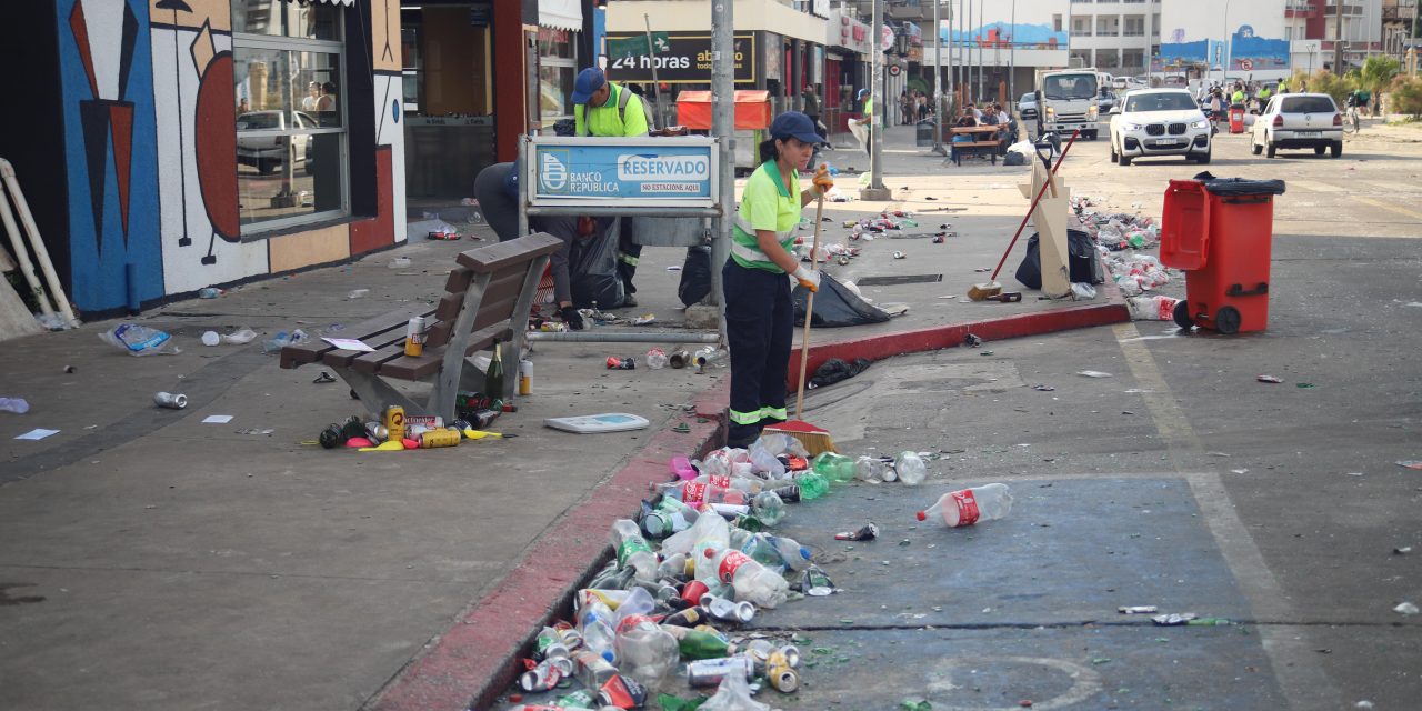 Más de 60 toneladas de basura fueron recolectadas en Maldonado tras los festejos de año nuevo