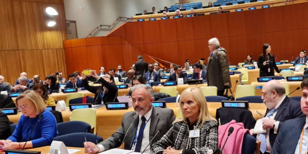Argimón participa en Nueva York de la Audiencia Parlamentaria Anual en las Naciones Unidas