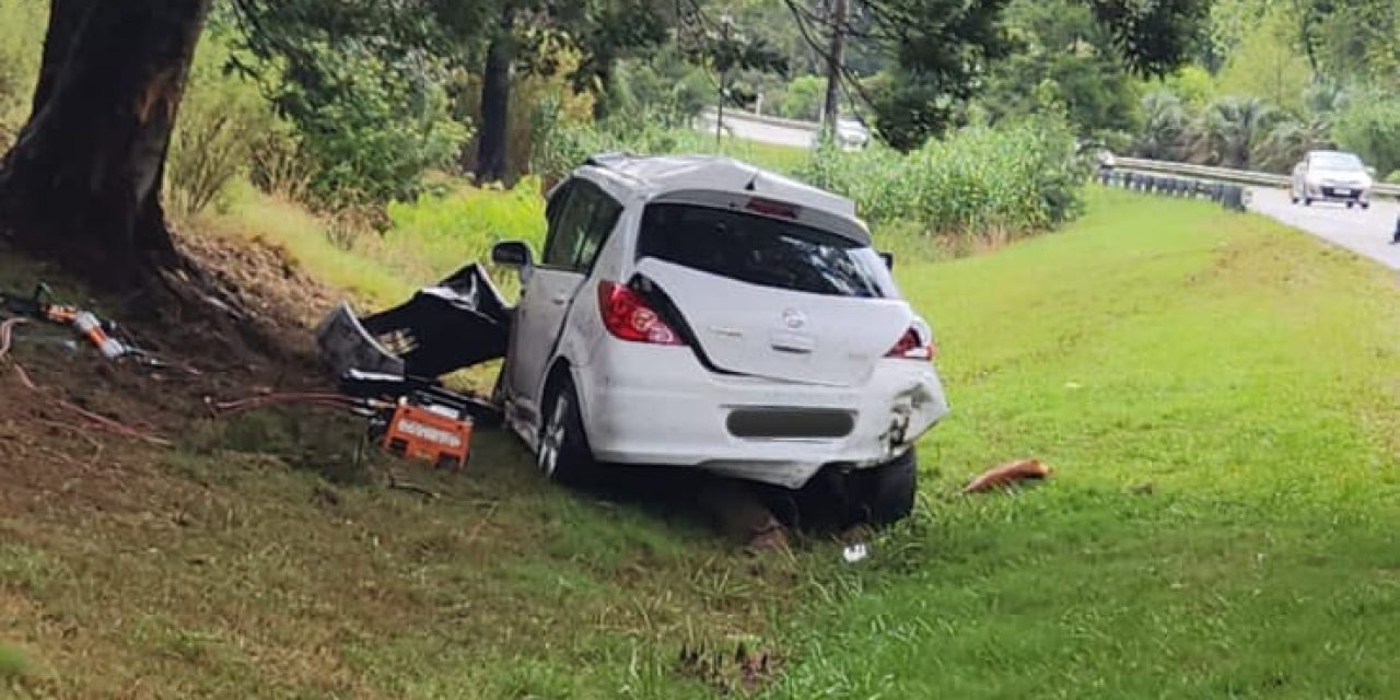 Padre e hija fallecieron tras despistar y chocar su auto contra un árbol