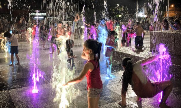 Canelones suspendió de forma temporal shows de agua en plaza 18 de Julio