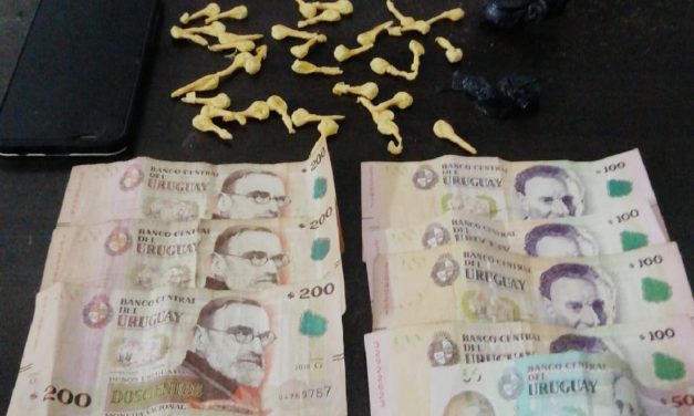 Tres personas detenidas y procesadas por la venta de droga en San Luís, departamento de Canelones