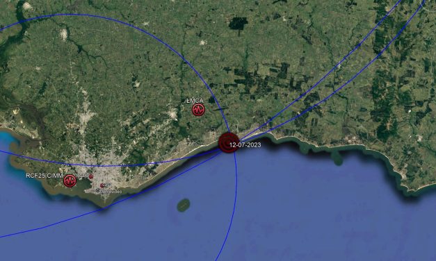 Terremoto fue de magnitud 5,2 a unos 15 kilómetros de la costa uruguaya