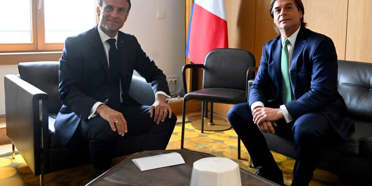 Lacalle viajará a Francia para una reunión con Macron quien lo invitó al debut de Los Teros