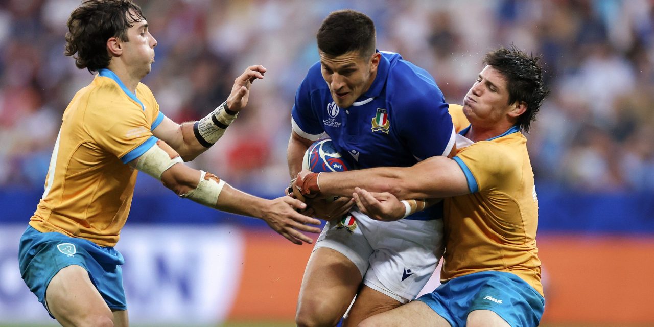 Los Teros fueron aplastados en el segundo tiempo y perdieron frente a Italia en el Mundial de Rugby