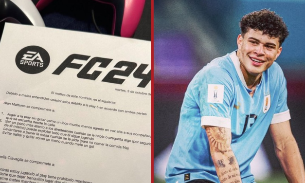 Futbolista uruguayo campeón del mundo, firmó contrato con su pareja con términos para poder jugar al Playstation