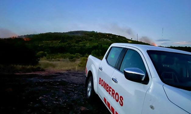 Incendio controlado en cerro Pan de Azúcar; Bomberos realiza tareas de enfriamiento