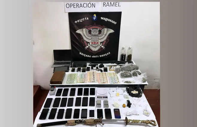 Maldonado: Policía desbarató una banda que se dedicaba a la comercialización de drogas