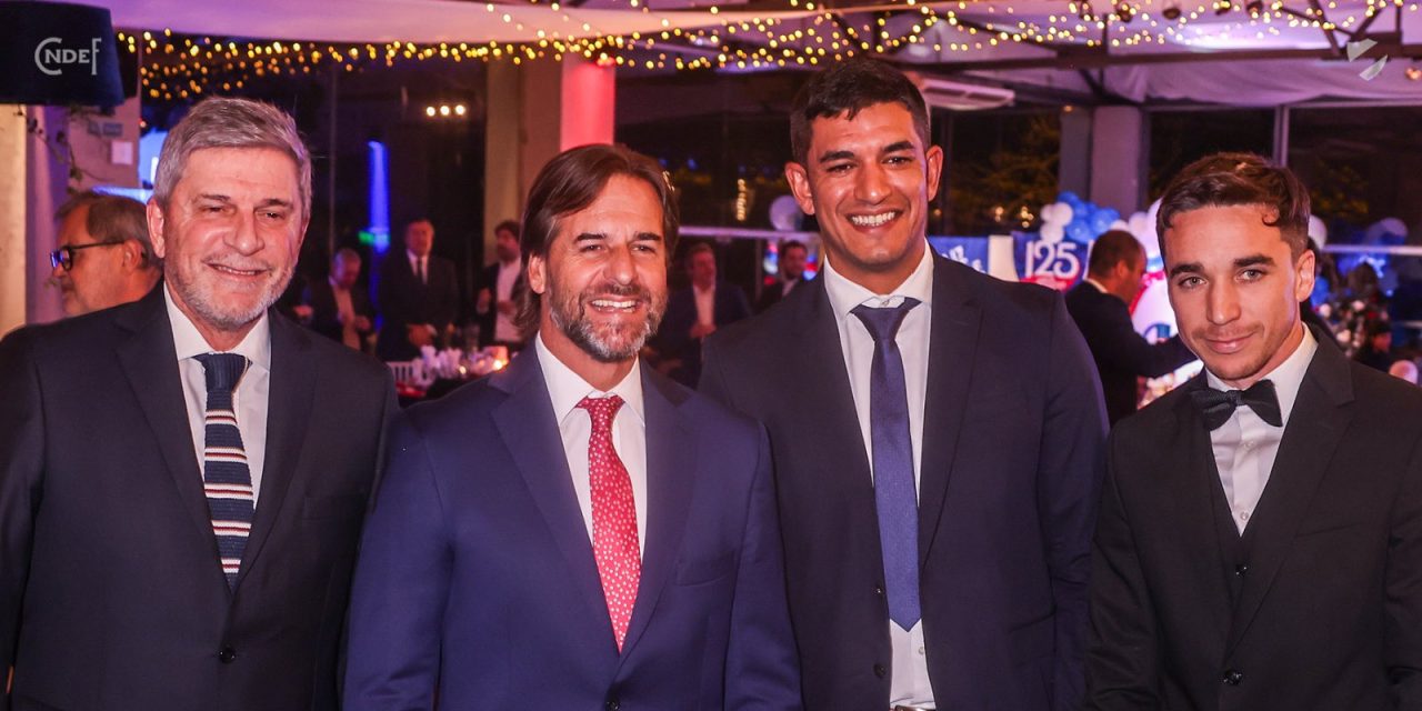 El presidente Lacalle Pou asistió a la gala por los 125 años de Nacional